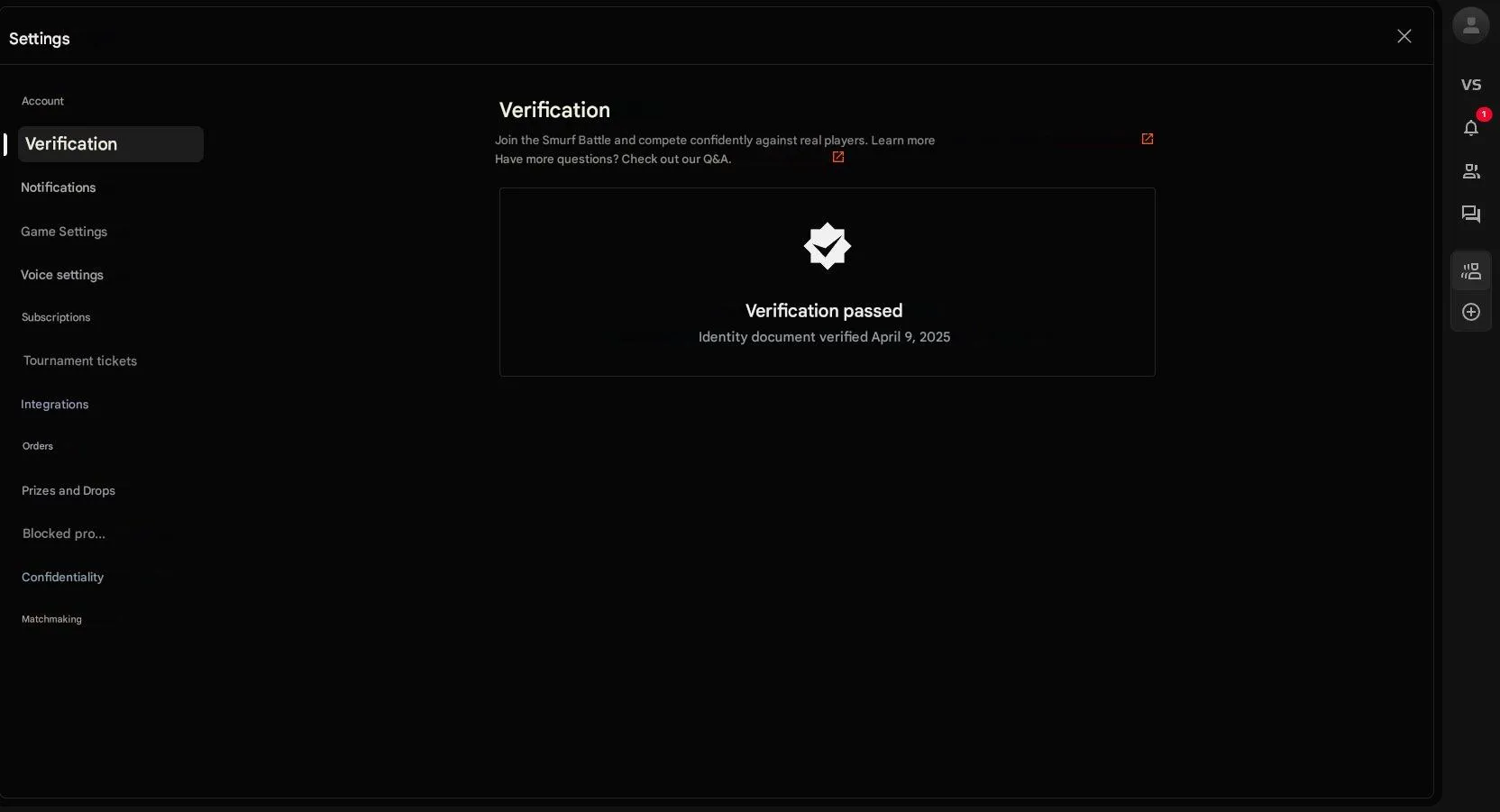 CS207 CS2 PRIME, FACEIT Verified, Completed Verification, Native Mail 